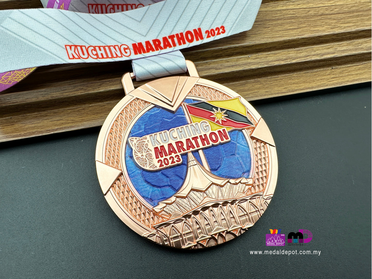 Kuching Marathon 2023 medal