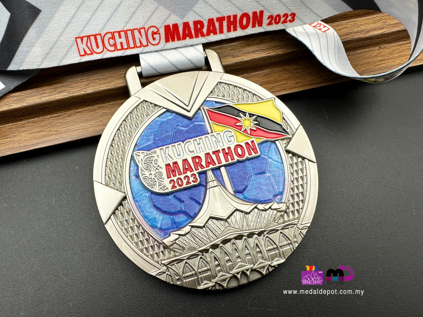 Kuching Marathon 2023 medal