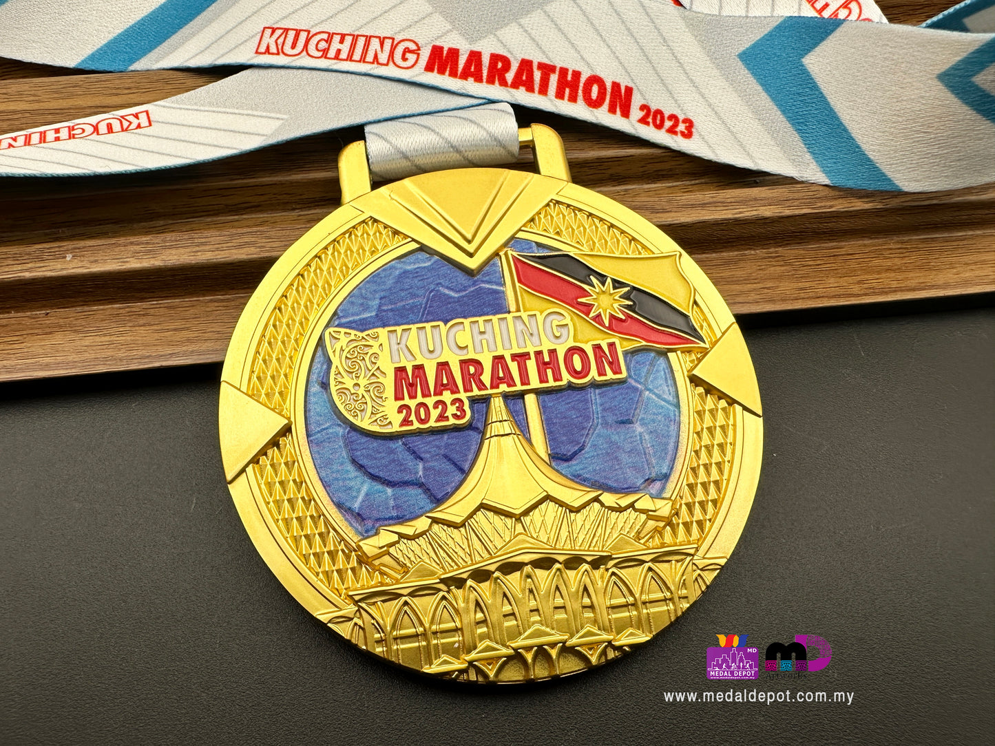 Kuching Marathon 2023 medal