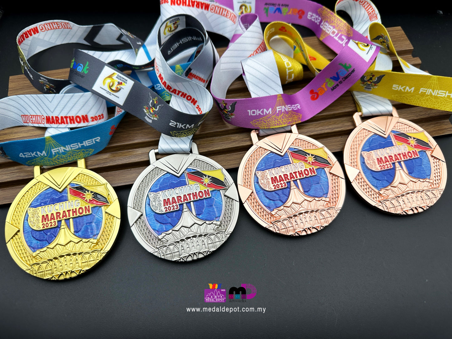 Kuching Marathon 2023 medal