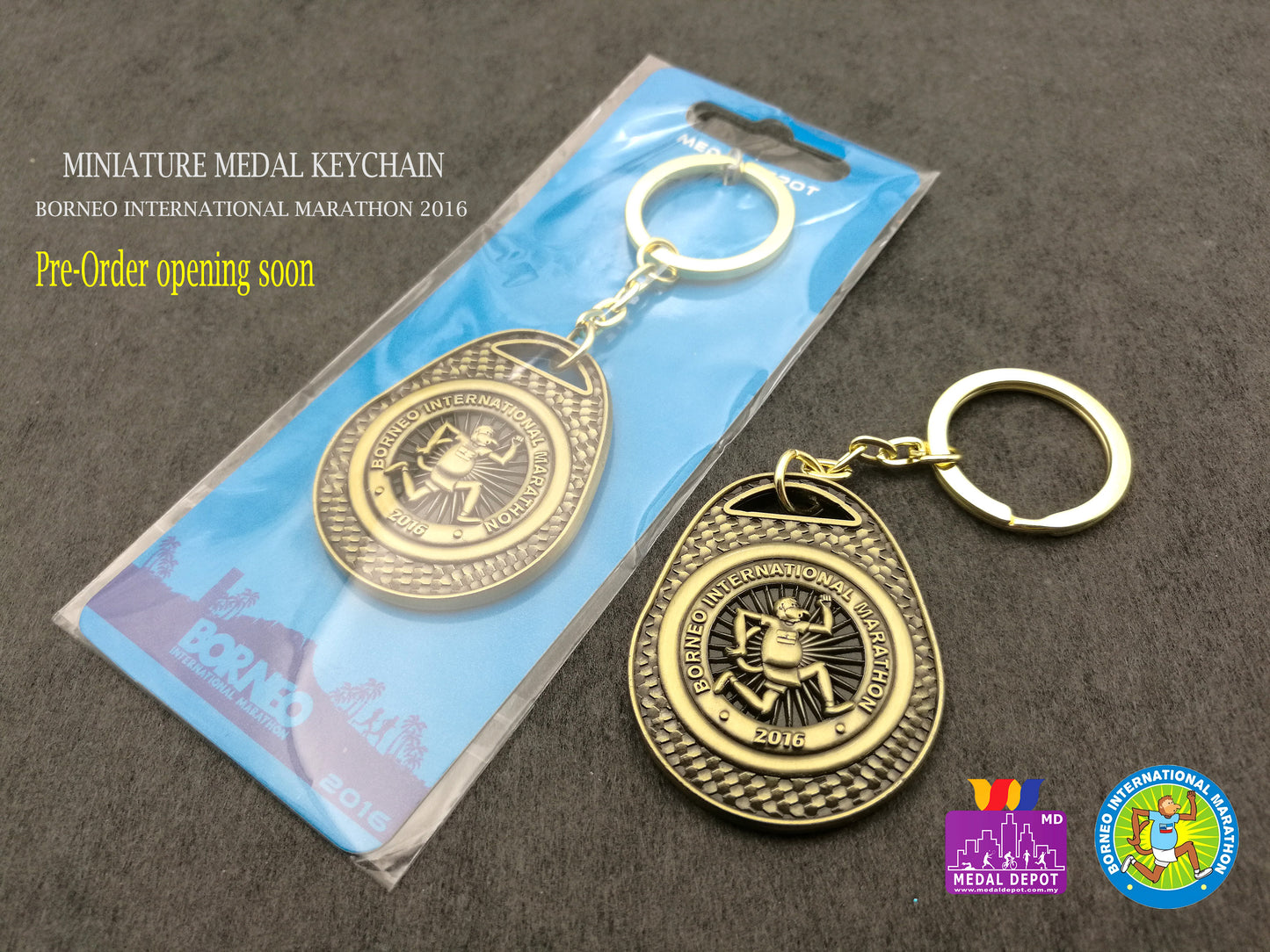 Borneo Marathon 2016 Keychain