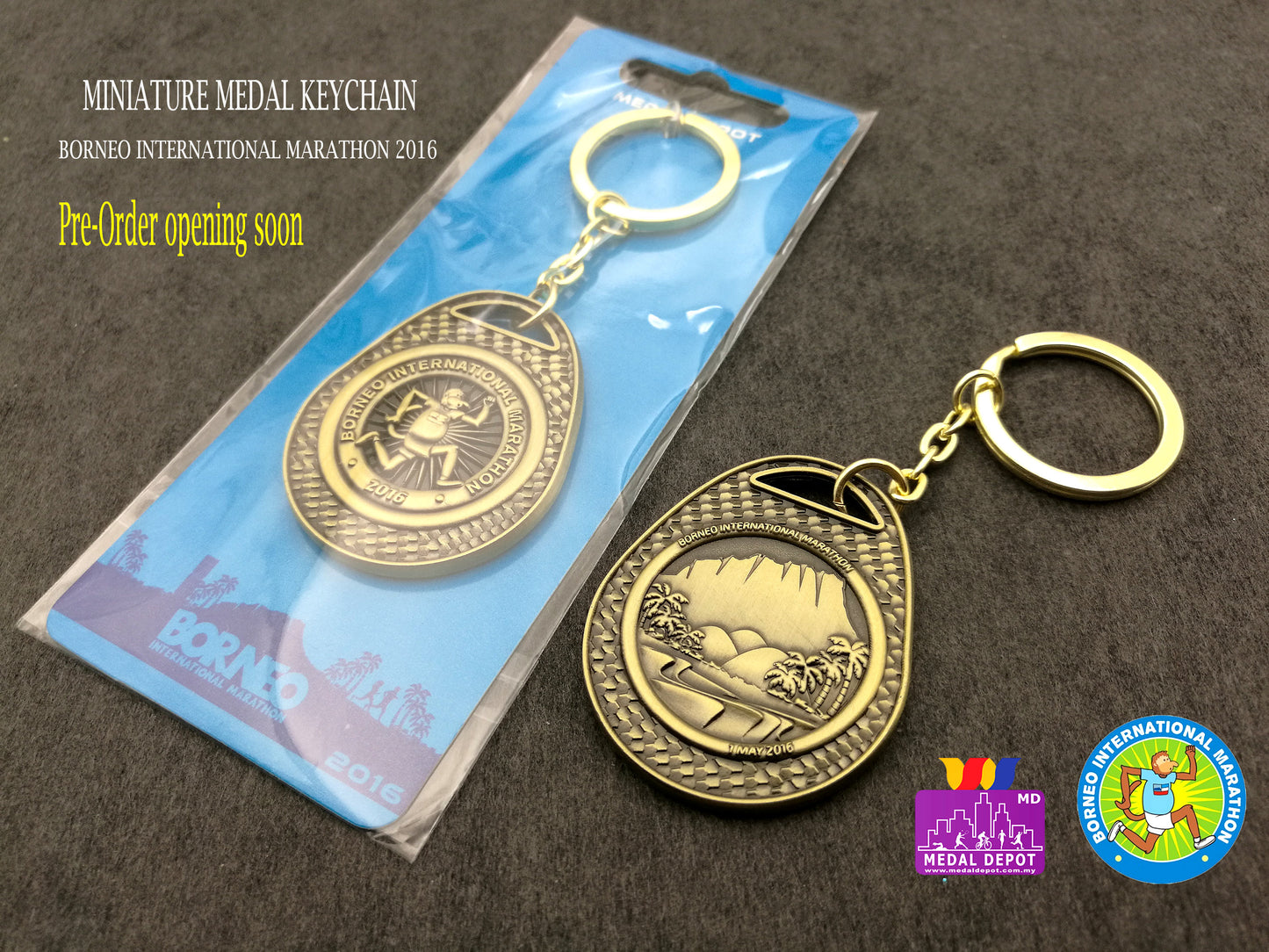 Borneo Marathon 2016 Keychain