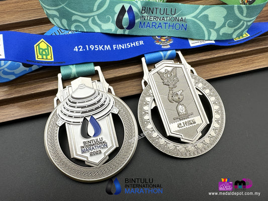 Bintulu International Marathon 2023 medal By Medal Depot