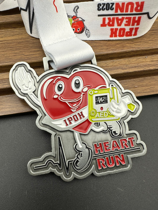 Ipoh Heart Run 2023 medal