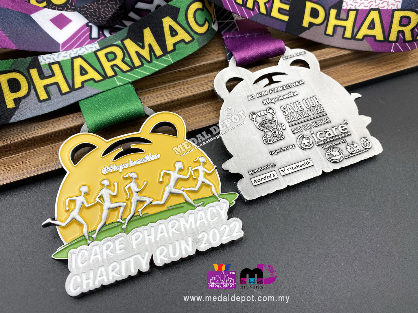 Icare Pharmacy Charity Run 2022 medal